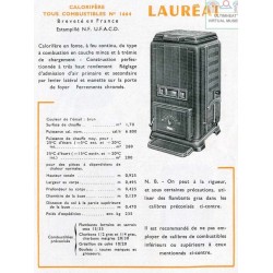 Calorifère Lauréat  N° 1664