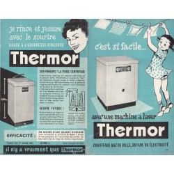 tarif  lave linge 1954