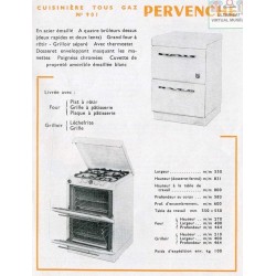 Cuisinière tous gaz  Pervenche n° 901