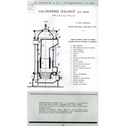 calorifère d'Alsace 4 et 5 1924