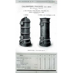 calorifère d'Alsace 4 et 5 1924