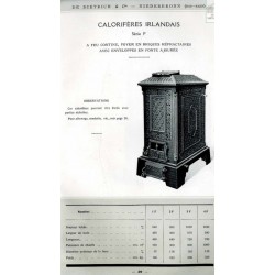 calorifère irlandais série F 1924