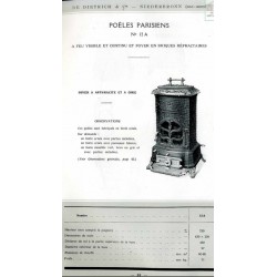 poêle parisien n° 12 A 1924