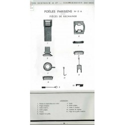pièces poêle parisien n° 12 A