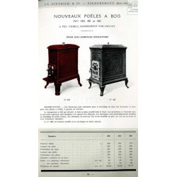 poêle à bois 480 à 482 1924