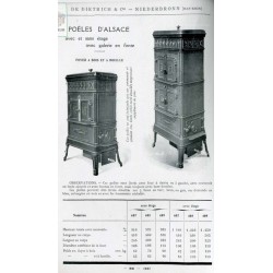 Poêles d'Alsace De Dietrich 1929