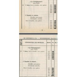tarif le campagnard 1934
