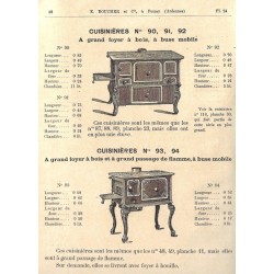 cuisinières 90 91 92  1885