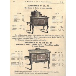cuisinières N° 79 à 84  1885