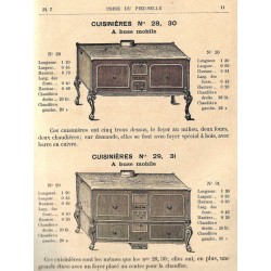 cuisinières N° 29 et 31  1885