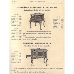 cuisinières N° 58 à 60   1885