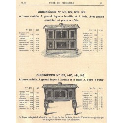 cuisinières N° 126 à 129  1885