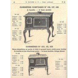 cuisinières N° 146 à 148  1885