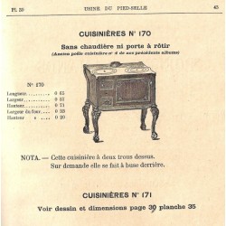 cuisinières N° 170  1885