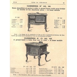 cuisinières N° 145 et 149  1885