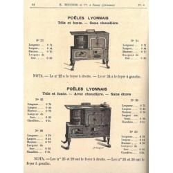 poêles lyonnais  page 54  1885