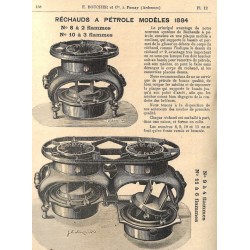 réchauds à pétrole page 138  1885