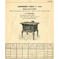 cuisinières fonte 4 trous  page 7  1922