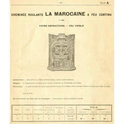 cheminée la Marocaine pied Selle 1922