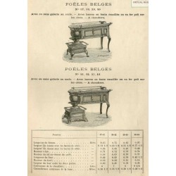 Poêles Belge  page 37  1891