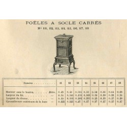 poêles à socle carrés  page 39  1891