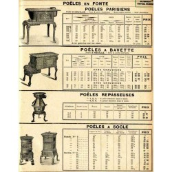 poêles à socle carrés  page 61  1914