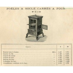 Poêles à socle carrés page 39  1891