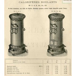 Calorifères roulants  page 51  1891
