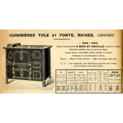 Cuisinières Riches Lorraines 1914