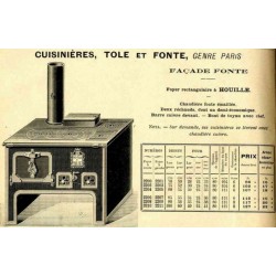 cuisinières tole et fonte paris 1910