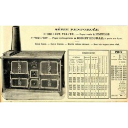 Cuisinières tole et fonte Paris 1910