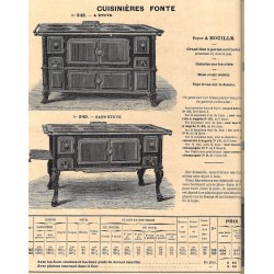 Cuisinières fonte  1906