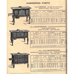 Cousinières fonte 2 trous  1906