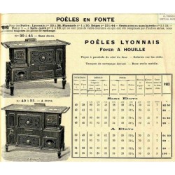 poêles fonte Lyonnais  1910
