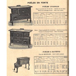 poêles à bavette 1906