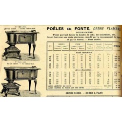 poêles en fonte Flamand 1910