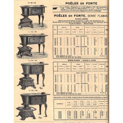 poêles en fonte Flamand 1906
