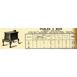 poêles à bois  1910