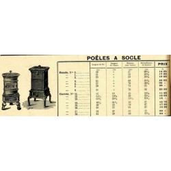 Poêles à socle Ronds 1910