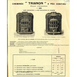 cheminée trianon  1910
