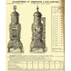calorifères Américains  1909  1910