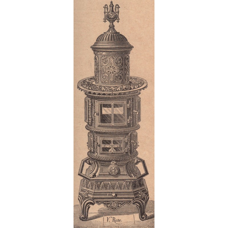 Calorifère Américain n° 124 Pied Selle