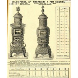 Calorifères Américains 1909 1910