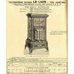 calorifères le lion 1909  1910