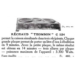 réchaud  C124 Thomson 1924
