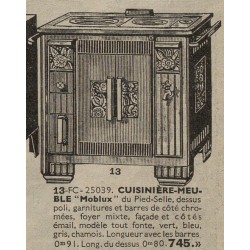 Cuisinières Moblux 1534 BHV 1935