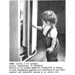 Porte avec joint magnétique  1958 Frigéco