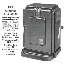 Calorifère 869 Brachet- Richard