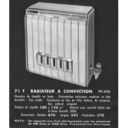 Radiateur à gaz 71 T   Brachet Richard