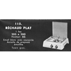 réchaud plat  115 Brachet Richard